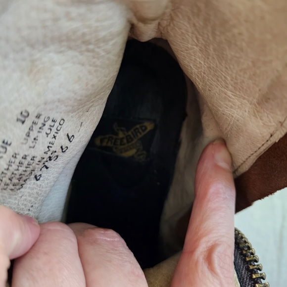 Freebird Gray and Brown Ankle Boots - Picture 9 of 12